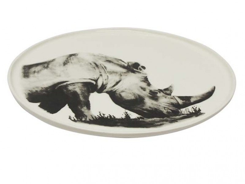 Ceramic Rhino Plate Ceramic Rhino Plate